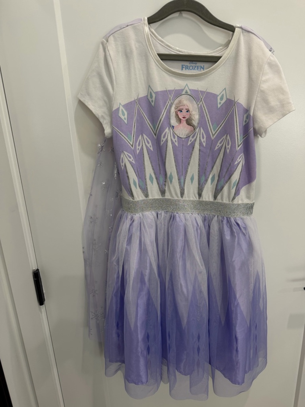 3 Disney dresses -Frozen Elsa, Frozen Anna, Bell
